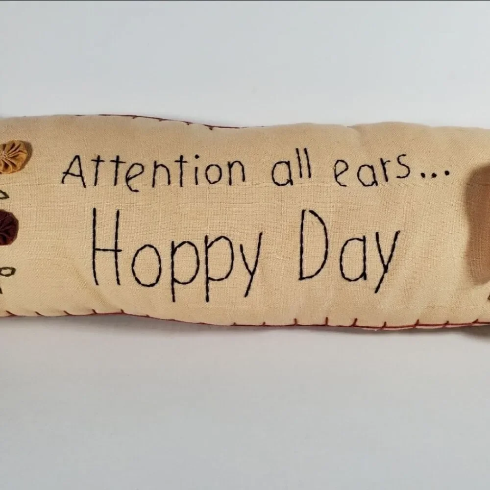 Happy Day Pillow Bunny 2 ft long 7